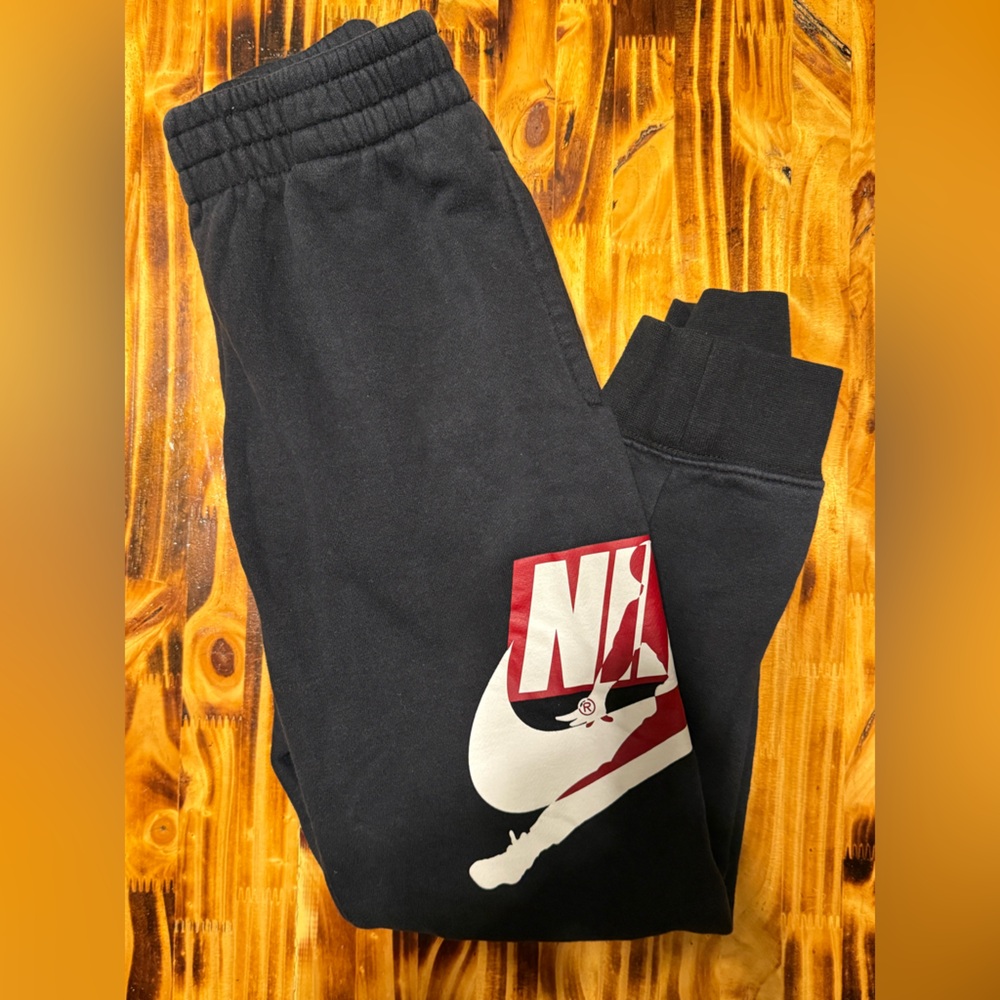Jordan Black and Red Kids Sweatpants
